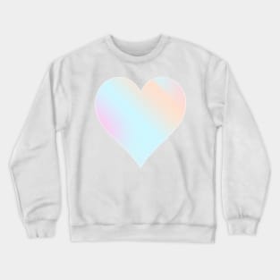 Pattern of holographic hearts on lavender purple Crewneck Sweatshirt